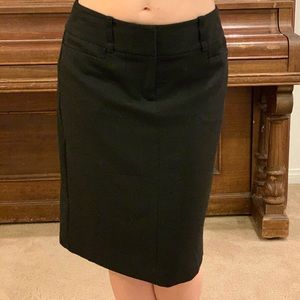 Black pencil skirt
